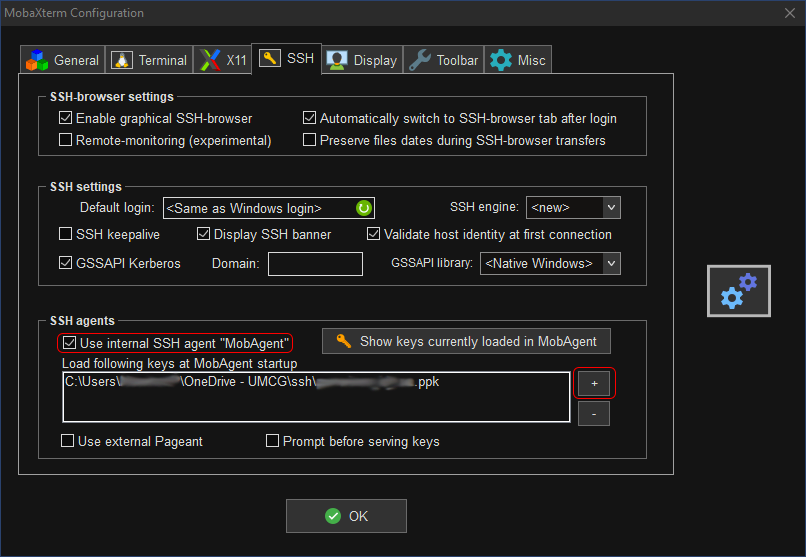 MobaXterm Configuration