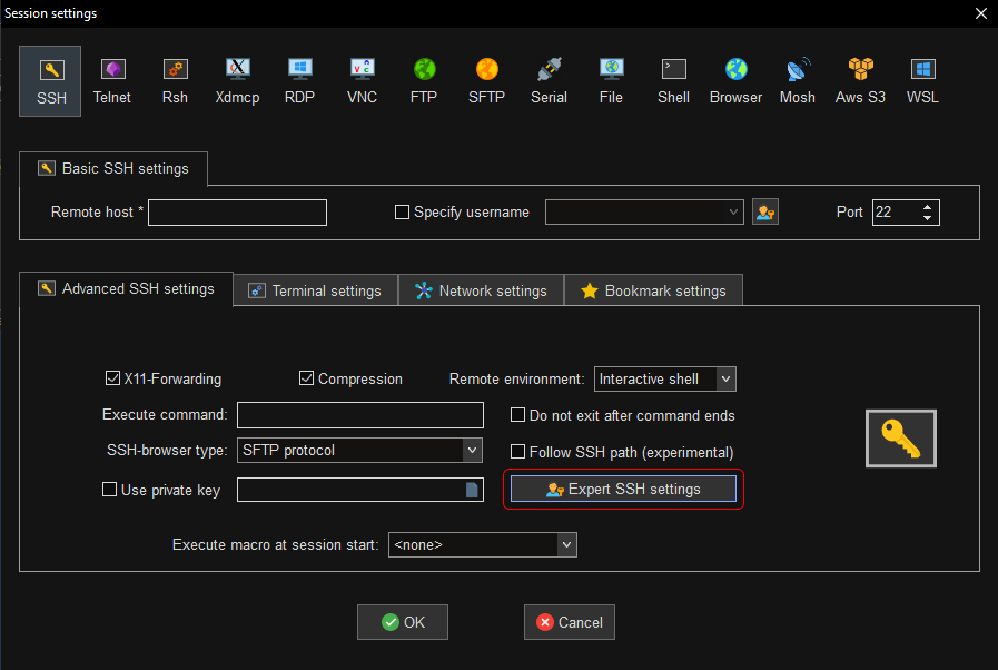 MobaXterm Configuration