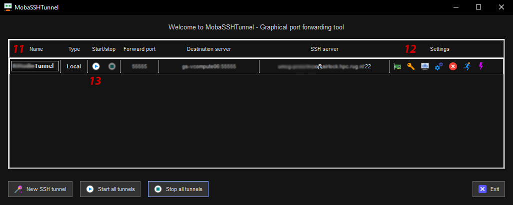 configure MobaSSHTunnel