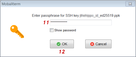 Configure MobaXterm session